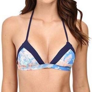 NWT Roxy Undersea Fixed Tri Bikini Top Sz- Med